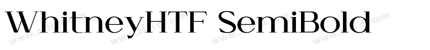 WhitneyHTF SemiBold字体转换